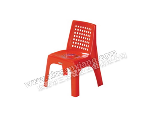 全塑3號靠背椅<br> 凳麵(mm)：395×350×515 <br> 高度(mm)：280