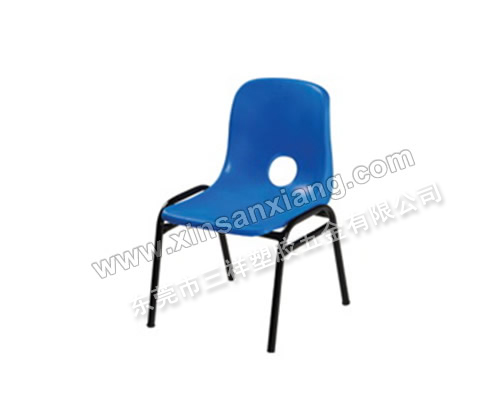 小號鐵腳靠背椅<br> 凳麵(mm)：420×380×595 <br> 高度(mm)：300