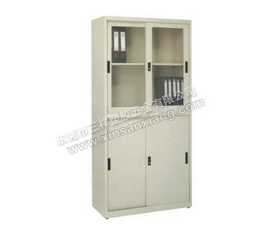 上玻下鐵移門櫃<br> 型號：TG-029<br>規格(mm)：1800H×900W×400D